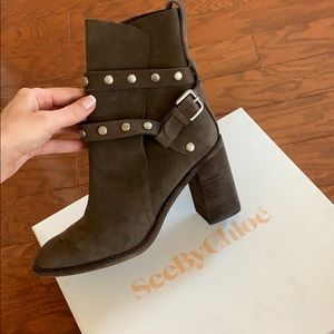 See by Chloe wrap boots suede 39